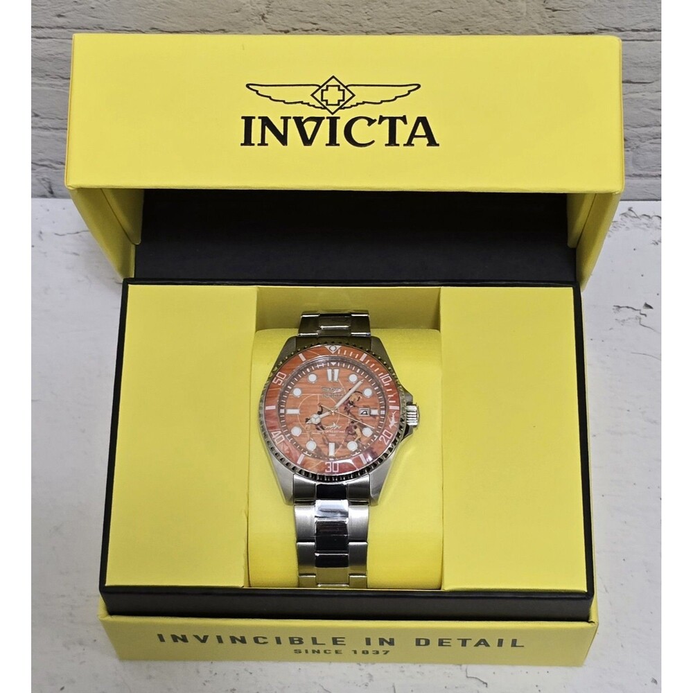 Invicta Pro Diver Visions from Above Men's Watch 43mm Basketball 51057 Brand New